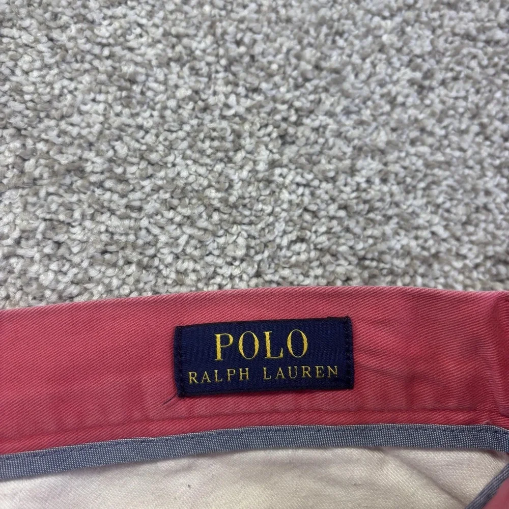 Polo Ralph Lauren Shorts Mens 35 Red Classic Fit Chino Casual Summer 6 Inseam